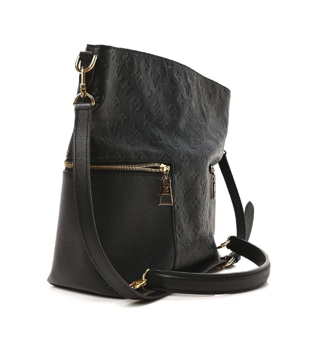 💋Louis Vuitton Melie Monogram Empreinte Leather Hobo Bag Noir Black - Picture 2 of 9